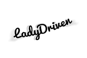 lady driven sticker decal 