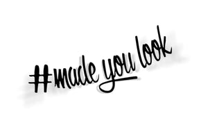 made you look decal sticker banner